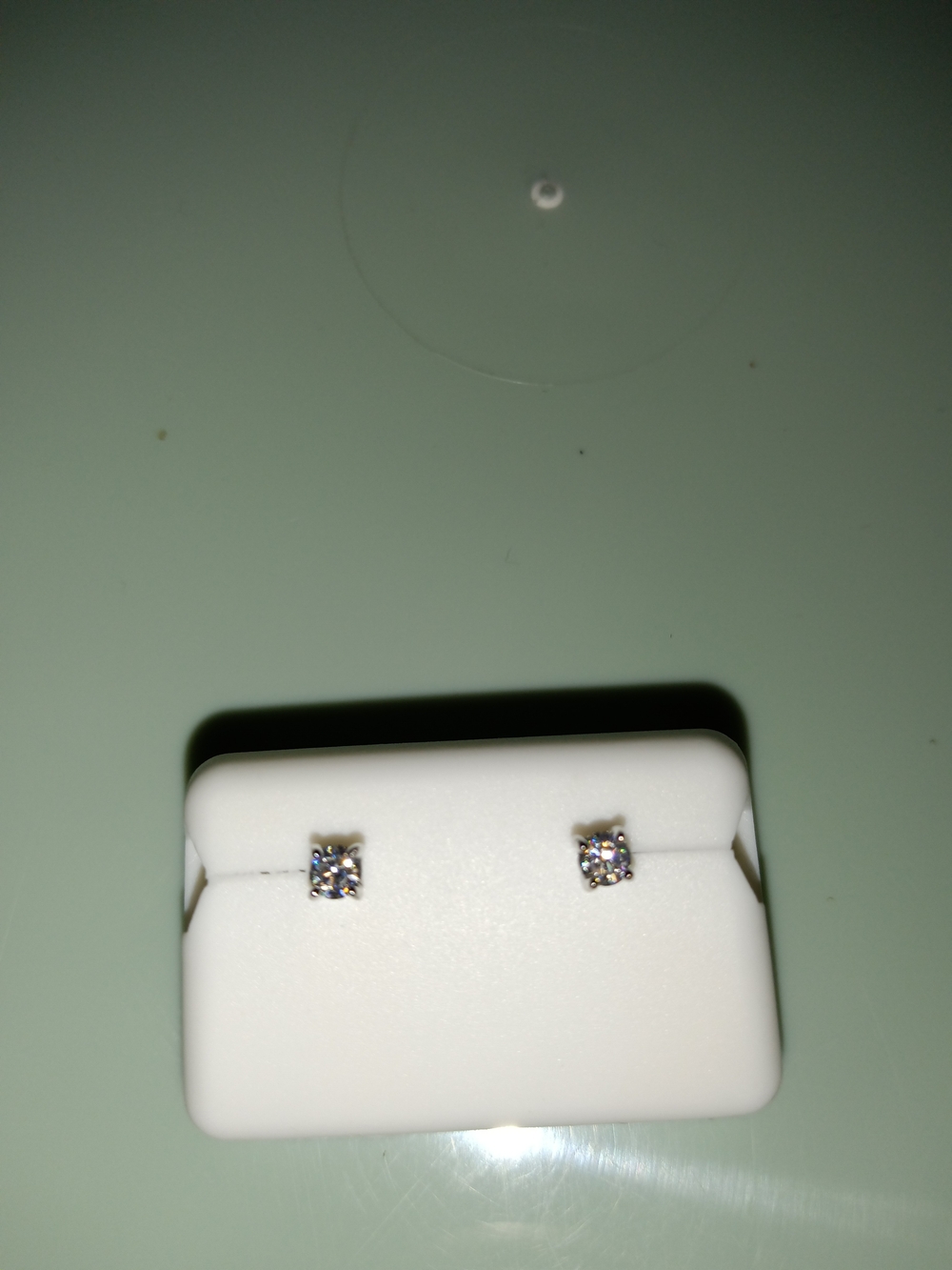 Moissanite Sterling Silver Earrings